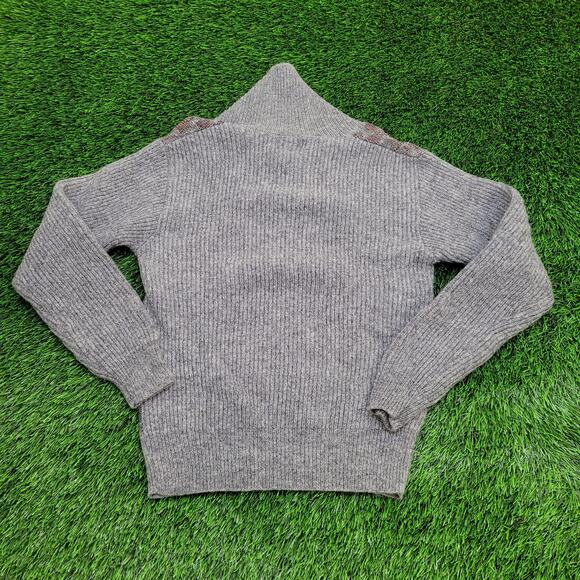 Vintage 80s London-Fog Shetland Wool Sweater S/M 18x23 USA - Picture 2 of 11